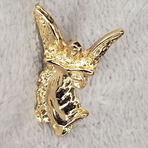 Gold Angel holding book pin - Picture 1 of 4